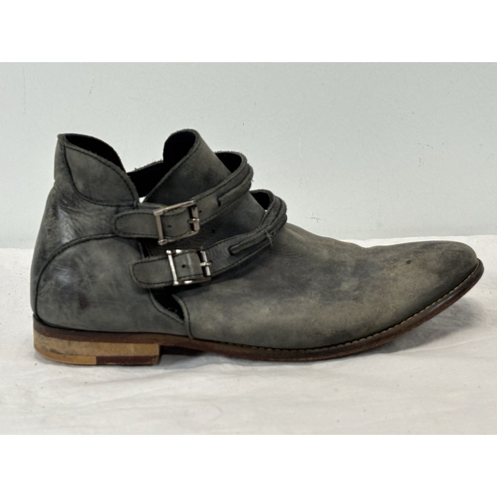 Free People Braeburn Ankle Boots Women's  Distressed Grey Leather 39 9  Boho